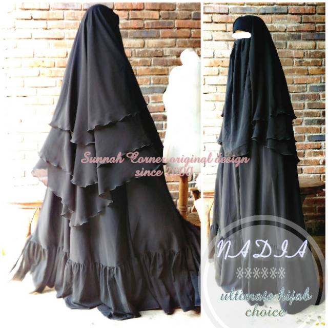 Abaya Nadia full set jetblack bonanza