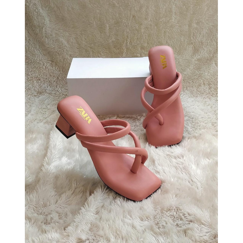 SANDAL HEELS ZARRA PREMIUM WANITA TERBARU BY KOMERASHOP