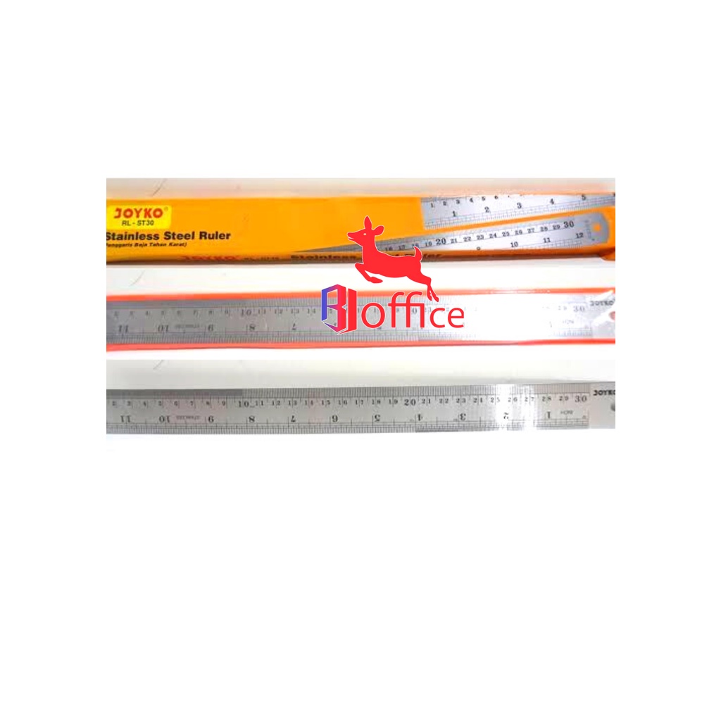 

JOYKO Penggaris Besi 30 cm / Stainless Steel Ruler Panjang 30cm / 1 pcs