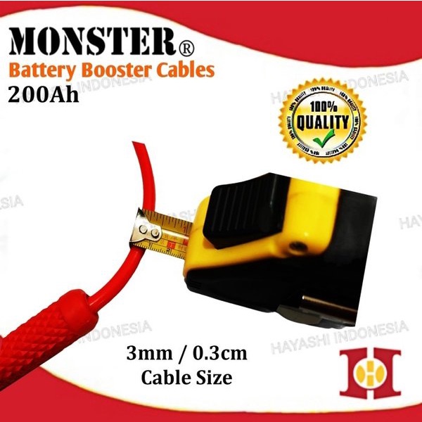 Kabel Jumper Aki Booster Cable Accu Jumper Starter Mobil Truk Tembaga