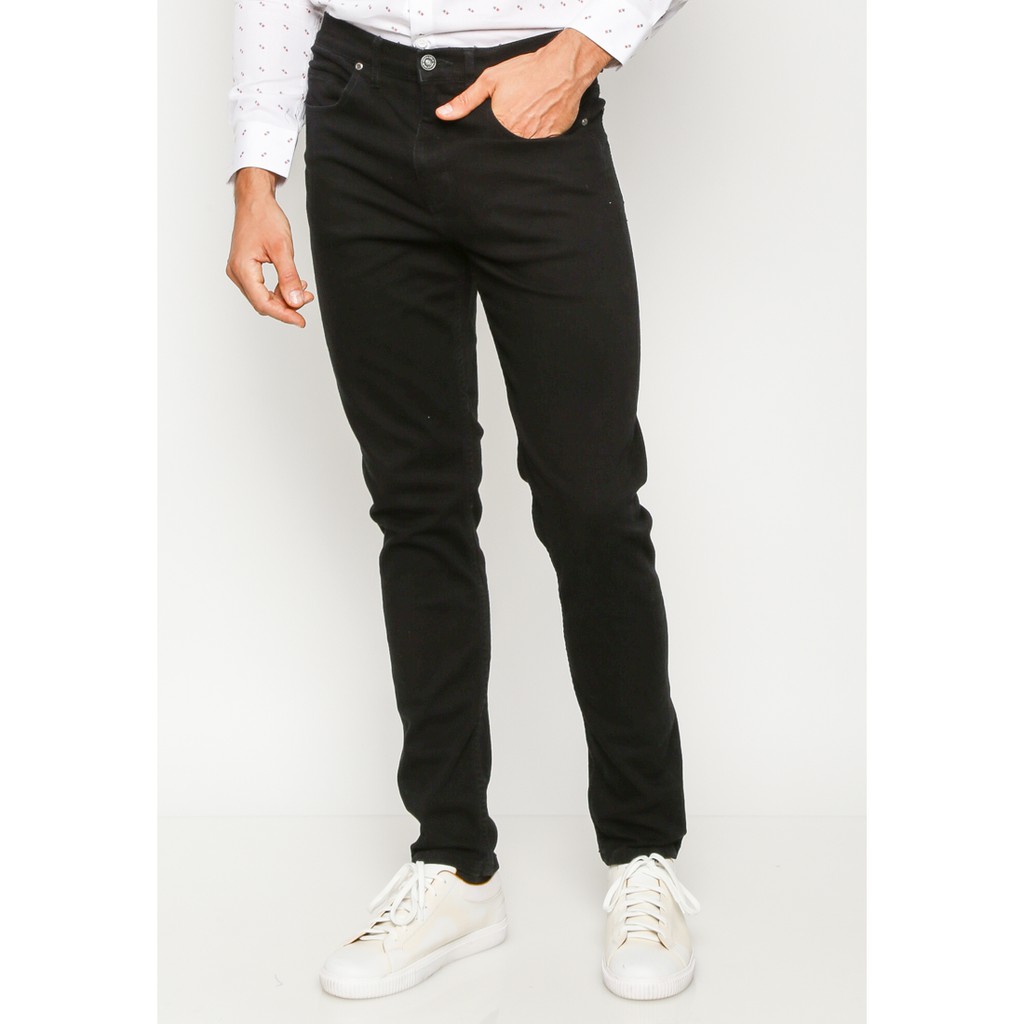 KENT&CREW Celana Jeans Hitam Pria - C-XLBM01-B9