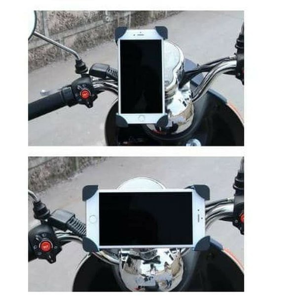Holder Handphone Spion Motor HM-15 Phone Holder Stang Sepeda HM-16 Jepit Universal Kuat dan Kokoh