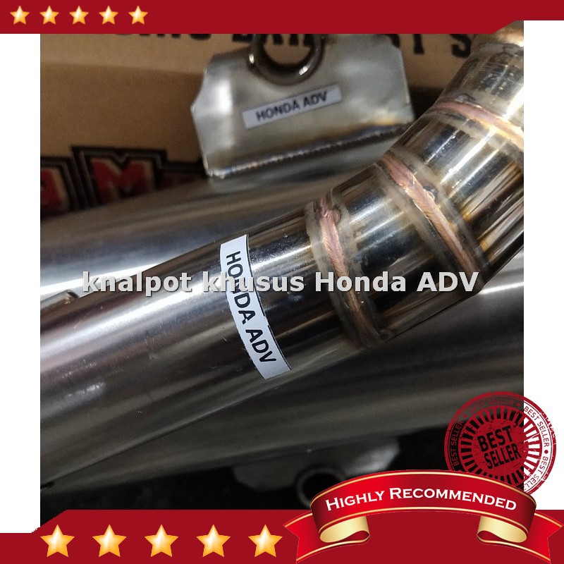 Promo Knalpot Honda ADV 150 stukigi Knalpot Standar Racing ADV 150 full system stainles