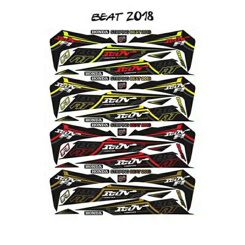 STRIPING STIKER MOTOR HONDA BEAT 2018
