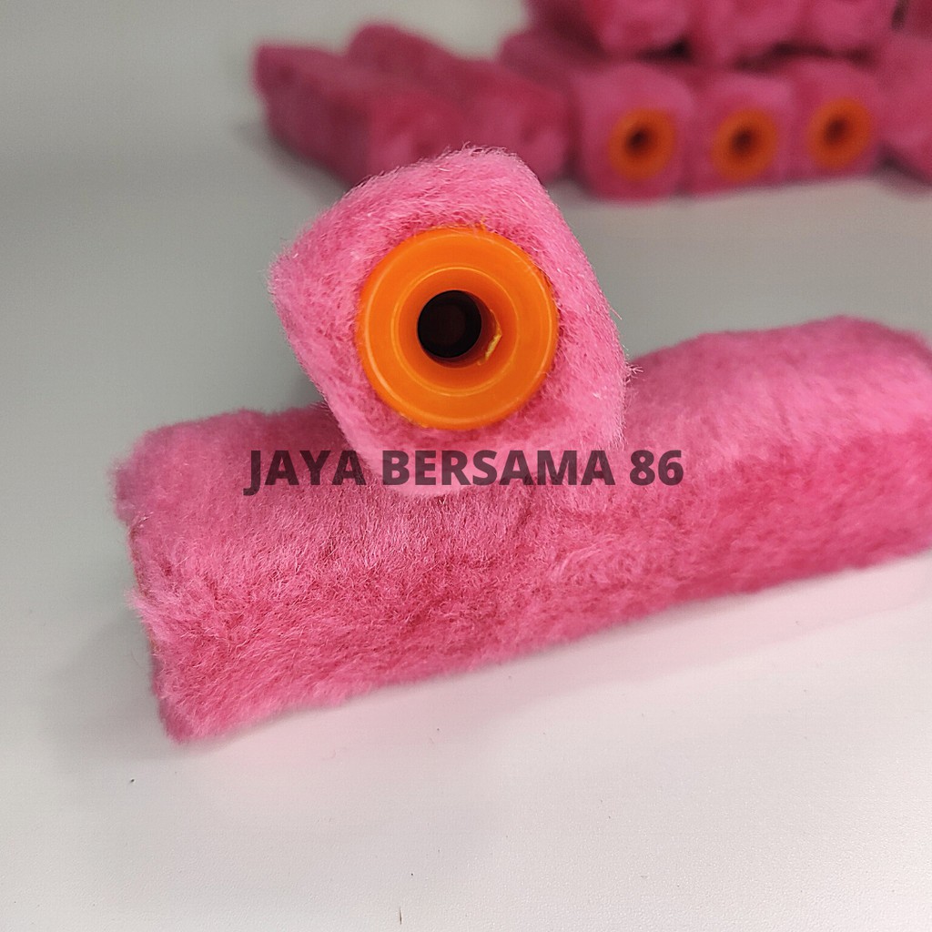 BULU ROLL KECIL KAPAL MERAH 4INCHI / ISI ULANG REFILL REFIL KUAS ROL ROLL CAT MINYAK KECIL 4 INCHI