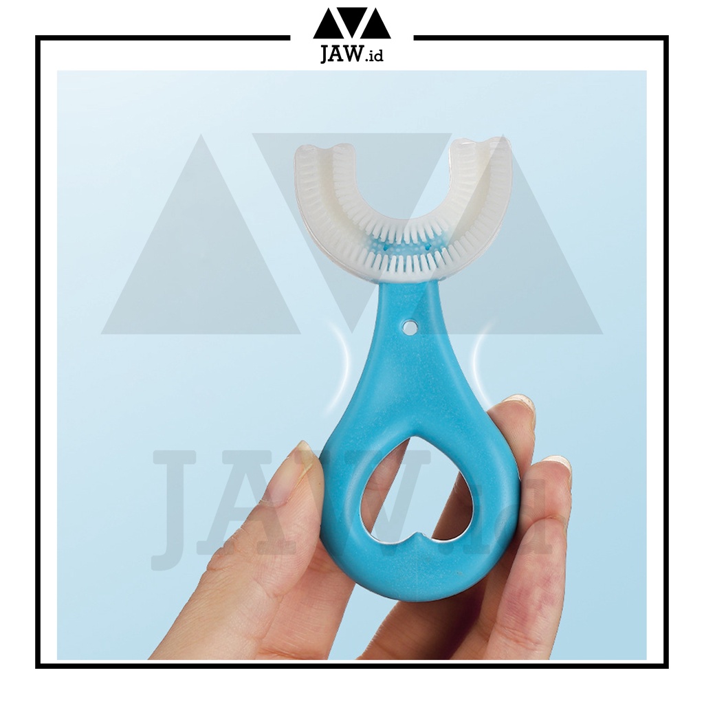 JAW.ID Sikat Gigi Anak Bayi Bentuk U / Sikat Gigi Silikon Lembut BPA Free Kids Toothbrush
