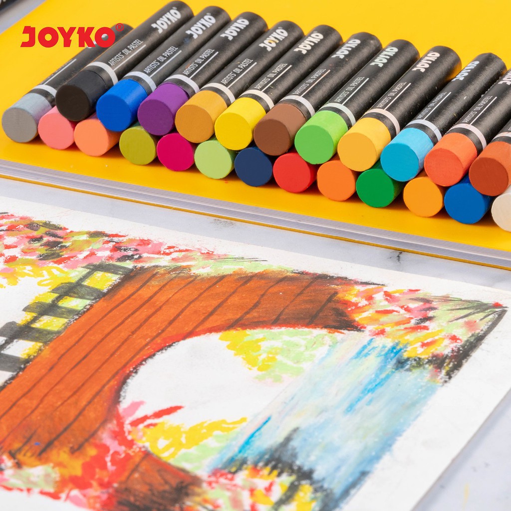 

Artists Oil Pastel Krayon Minyak Joyko OP-24ART 24 Warna Colors