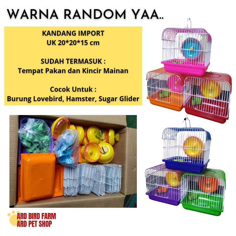 Travel Cage Kandang Untulan Tas untulan COD Burung Lovebird Sugar Glider hamster landak mini hewan