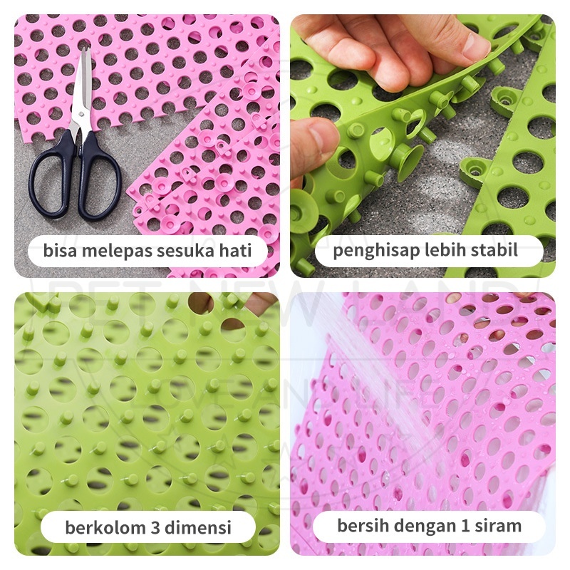 Karpet Alas Kandang Hewan kelinci Hamster Karpet Karet Interlock Anti Slip Footrest Kelinci Persediaan Hewan Peliharaan