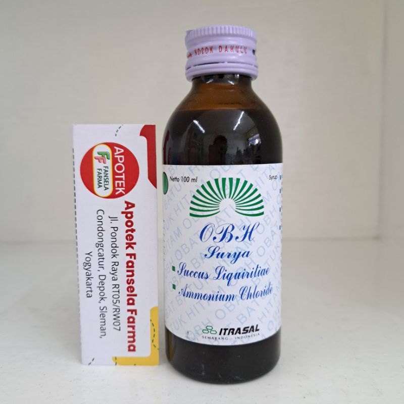 OBH Itrasal OBH Surya Obat Batuk Hitam Berdahak Melegakan Tenggorokan Dewasa dan anak Intrasal