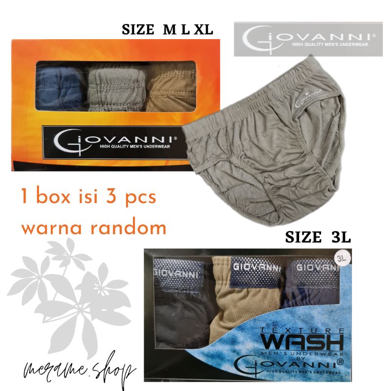 Celana Dalam GIOVANNI / 1Dos = 3pcs