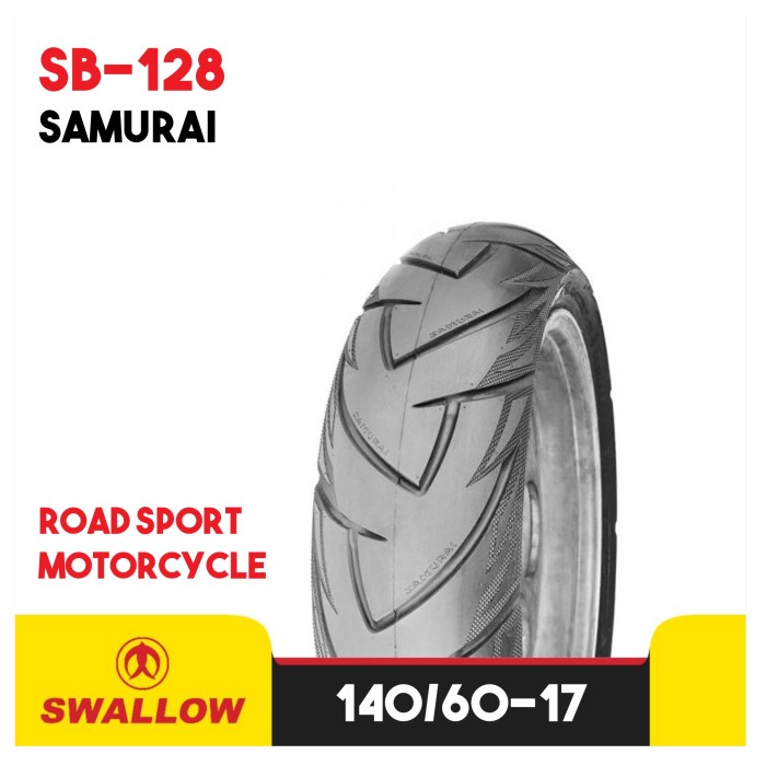 Ban Luar Motor Swallow SB-128 Tubeless Ring 17 Ukuran 140/60