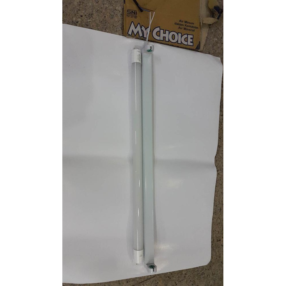 Kap TL 18 watt + Lampu LED TL OPPLE 18w cahaya putih