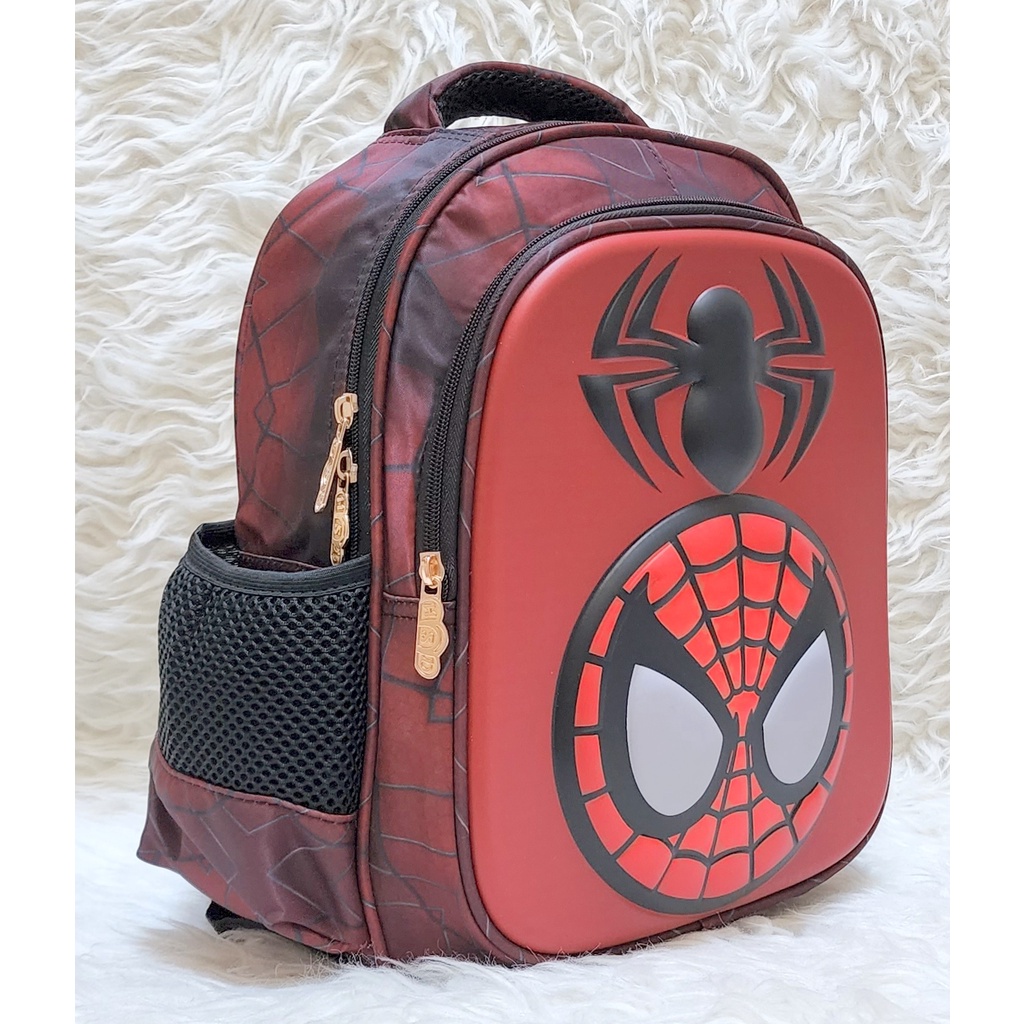 Tas Ransel Sekolah Anak TK Karakter Spiderman Frozen Unicorn HSD7013 toko-asemka