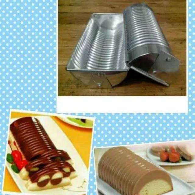 Loyang Kue Bolu Puding Setengah Lingkaran Geret/Cetakan puding setengah lingkaran