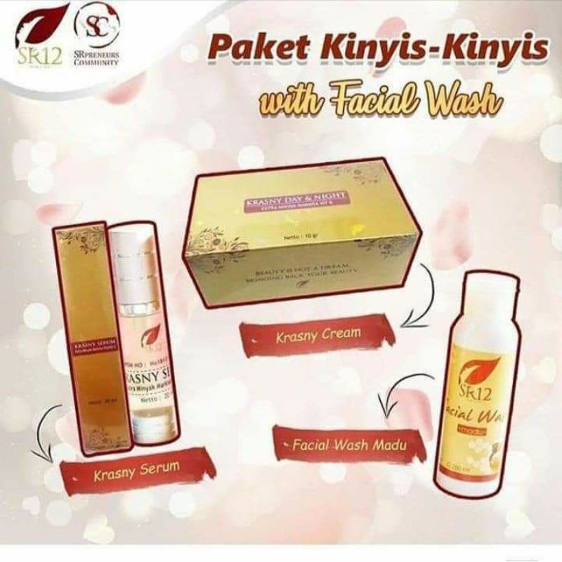 paket pemula plus lanjutan/ untuk kulit kering/ paket pemula sr12 untuk kulit kering/ sr12 skincare