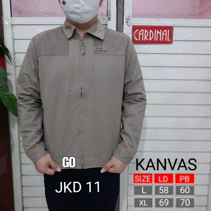 gos JKD CARDINAL JAKET KANVAS Cowok Casual Jaket Pria Outdoor Keren