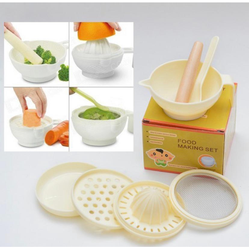 [PROMO 9.9] baby food maker / baby food grinder / alat penghalus makanan mpasi 5in1