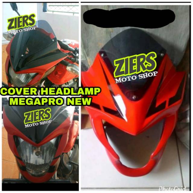 cover lampu/headlamp megapro new