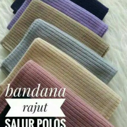 Daleman kerudung rajut salur premium polos( ciput annisa)