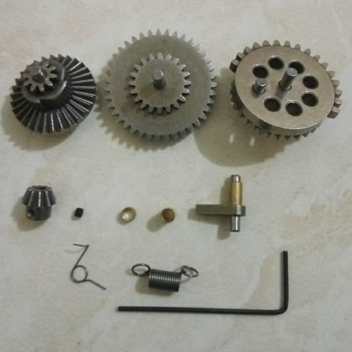 gir gear set aeg wgg jinming upgrade anti reversal pinion gearset