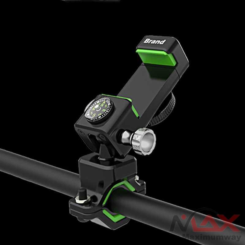 Guider Smartphone HP Holder Sepeda dengan Kompas dan Lampu LED aksesoris sepeda elektrik MTB BMX