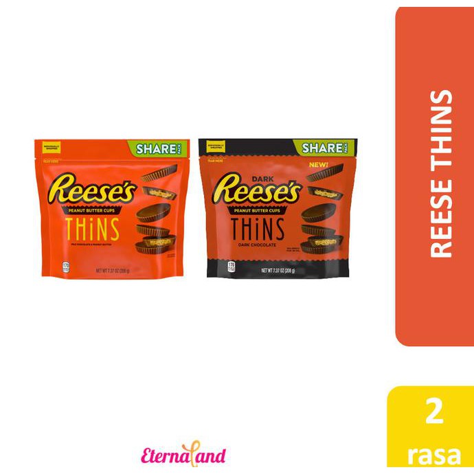 

TERBARU REESE THINS PEANUT BUTTER CUPS - COKELAT REESE IMPOR ANEKA VARIAN - DARKPEANUTBUTTE