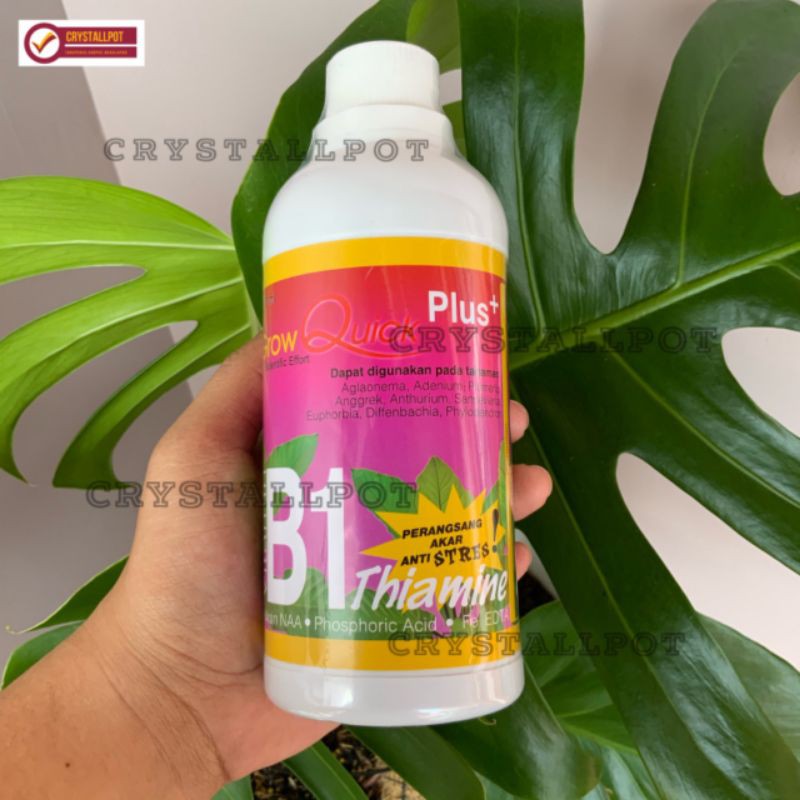 pupuk vitamin B1 plus grow quick 500ml hormon akar - B1 PLUS BESAR