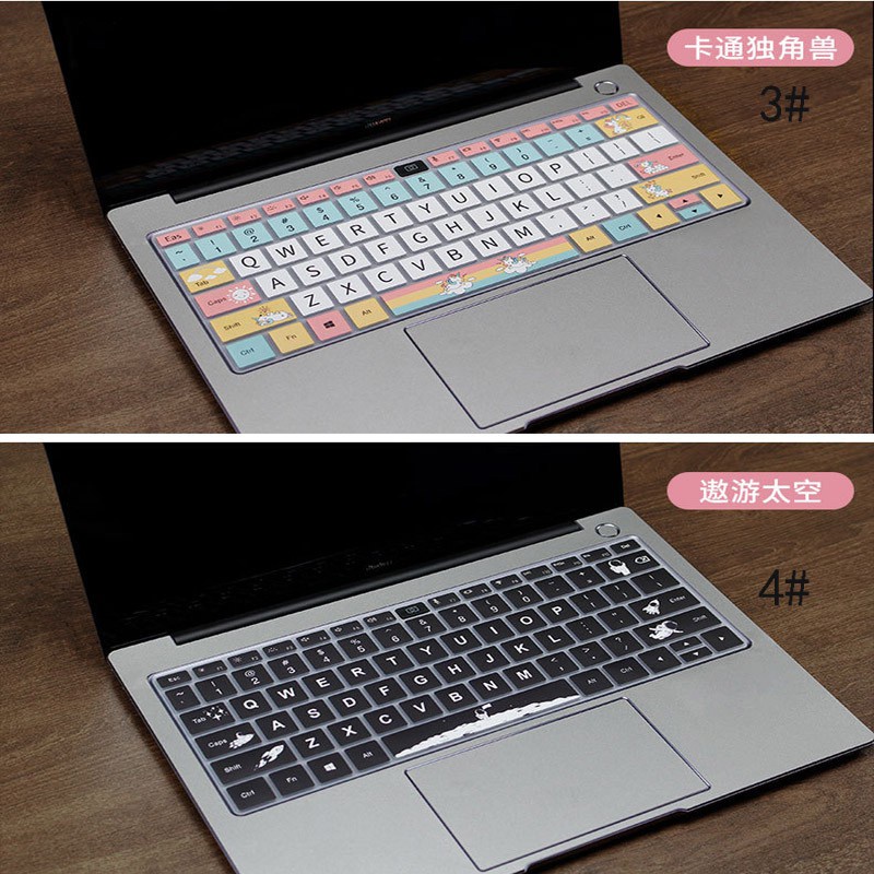 Huawei silicone keyboard cover for matebook 14/D14/D15/Xpro 2020 Honor MagicBook 14/15 color printing color keyboard membrane film