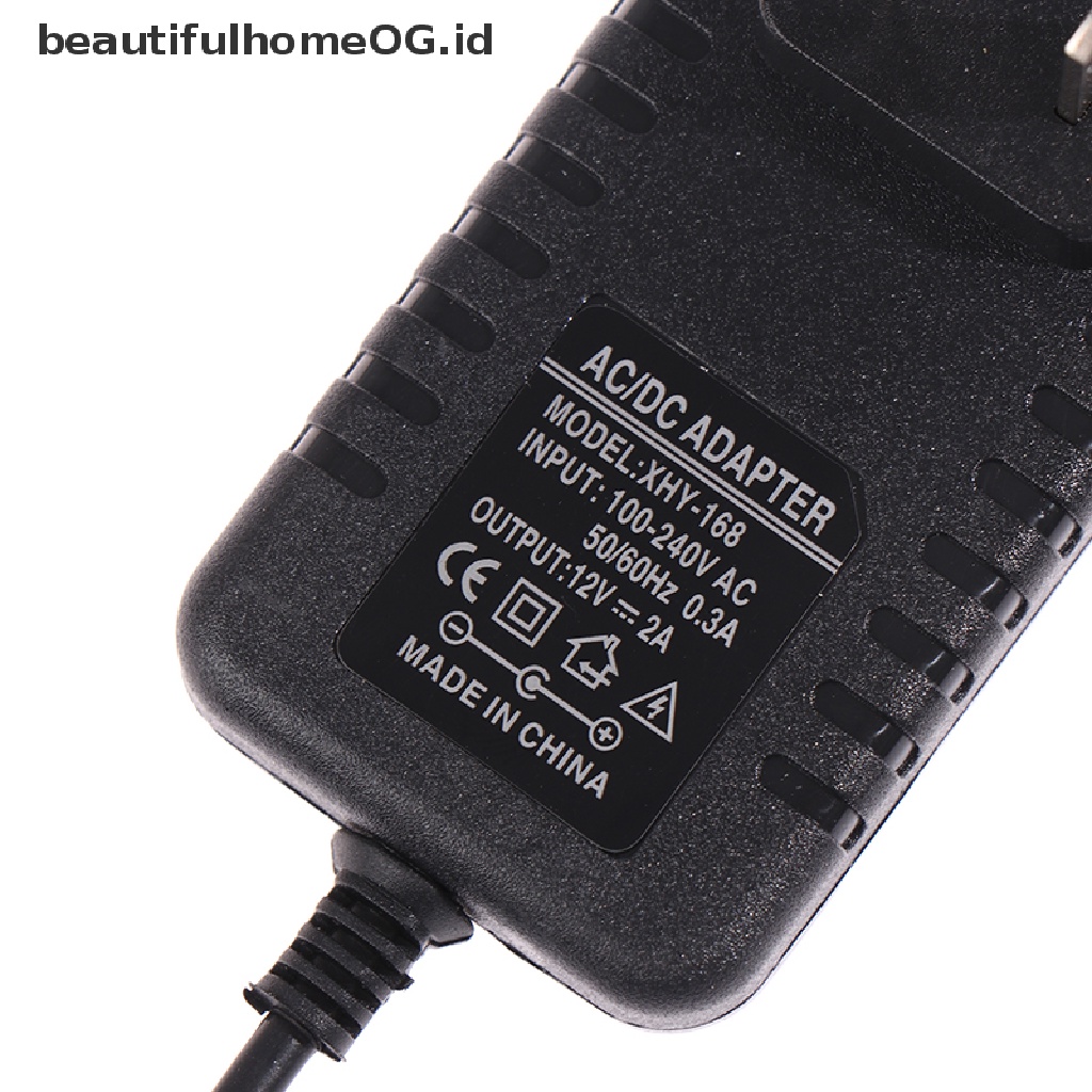 Power Supply Adapter Charger 24W UV LED DC 12V 2A Untuk Alat Nail Art