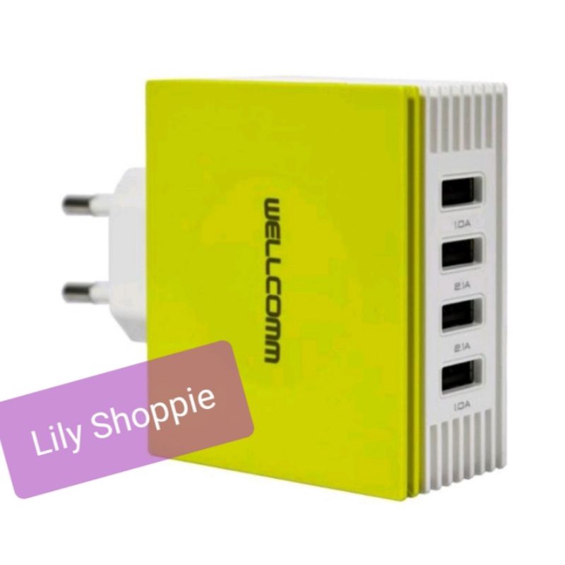 Charger 4 USB Port  4.5A Wellcomm