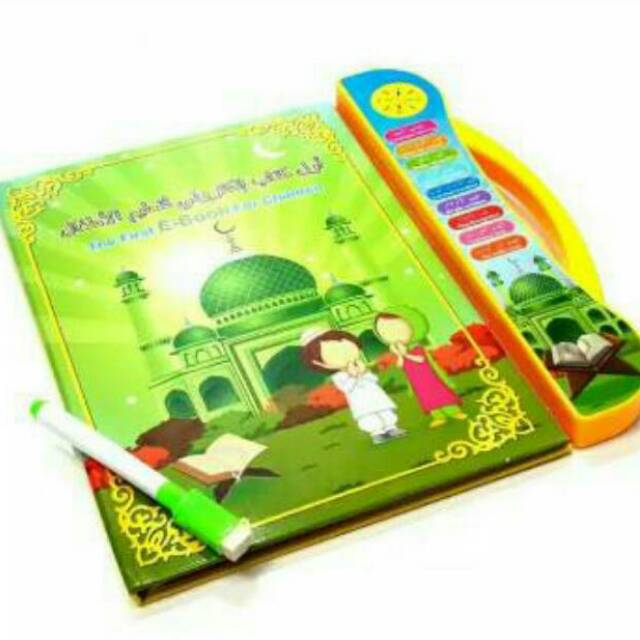 Ebook Islami 4 bahasa Ebook muslim 3 Bahasa Mainan Edukatif Buku Pintar Buku Bersuara mainan anak-1
