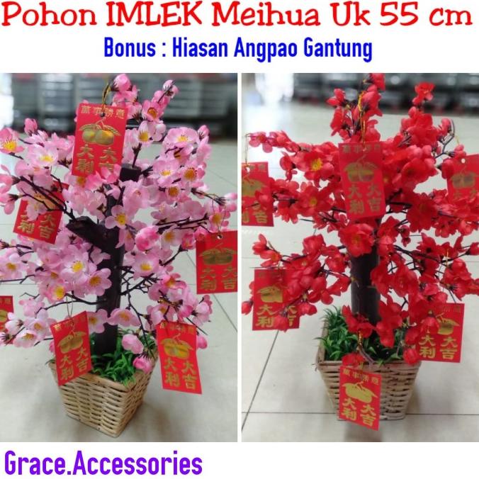 Pohon imlek meihua angpao 55 cm sakura