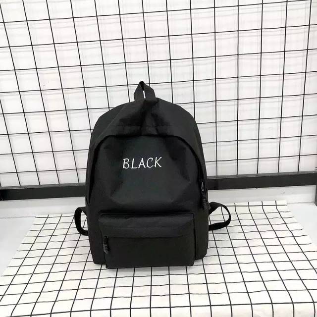 Polofelix Tas sekolah Color Backpack Basic Tas Ransel Sekolah Swag Simple Tapi Keren