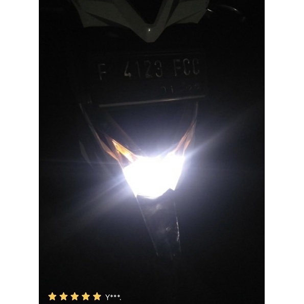 Bholam lampu utama led 2sisi H6 Beat fino xeon beat fi beat karbu mio j mio soul mio gt mio m3 supra revo blade fizr dll super terang (MIKACHI DOMINO)