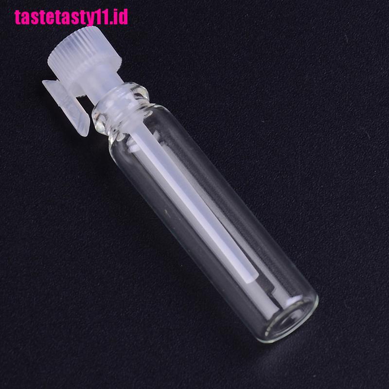 【TTID】10/50Pcs mini 1ml glass vial empty laboratory bottle perfume liquid oil