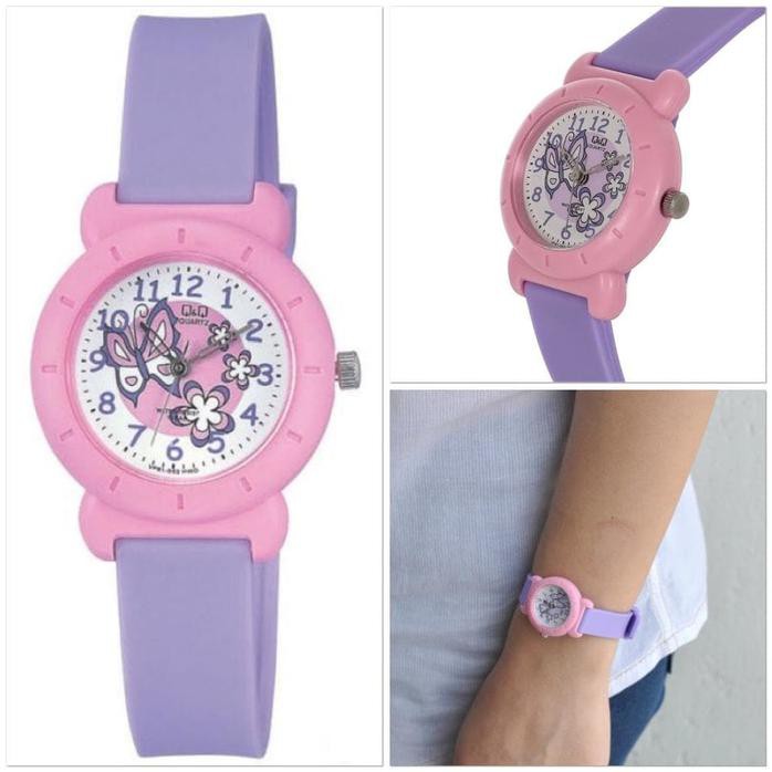 Promo Jam Tangan Anak Perempuan Wanita Qq Qnq Kupu Kupu Original Anti Air