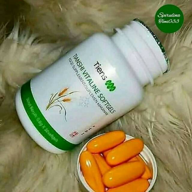 Pemutih badan vitalin sofgels ori tiens /30 capsul