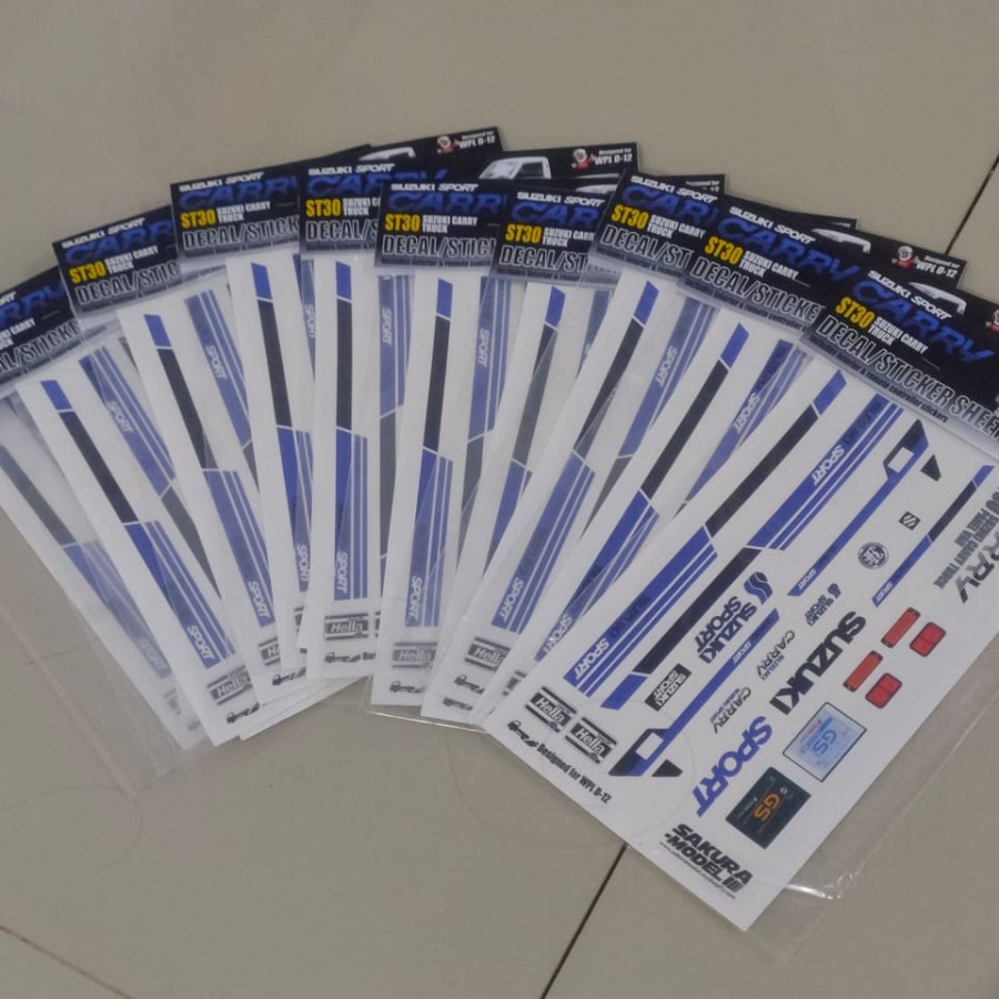 Decal/Sticker Set Suzuki Sport RC WPL D12