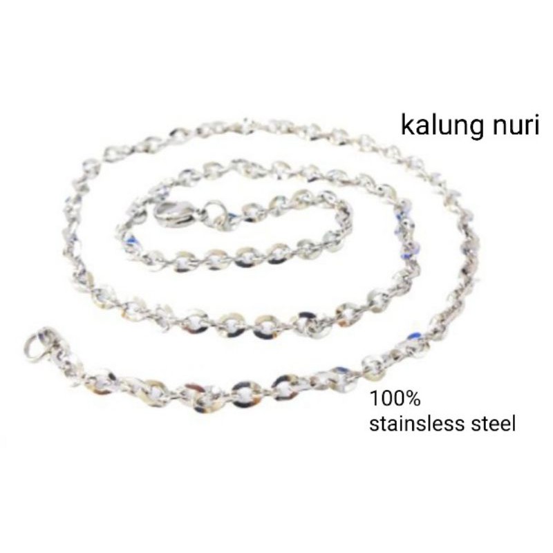 Kalung Nuri Titanium/ Panjang 45 cm / Anti Karat-High Quality