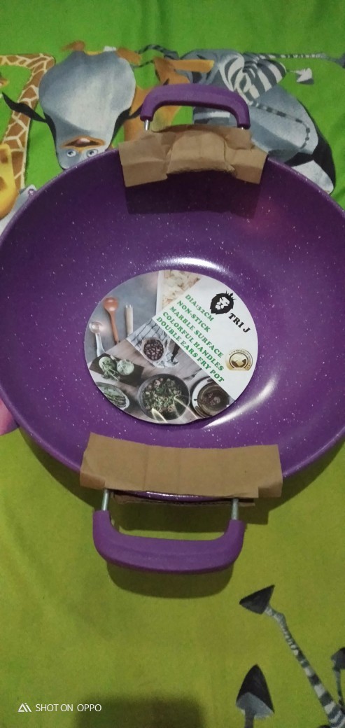 Wajan Marble Anti Lengket 32 Cm -warna Cantik