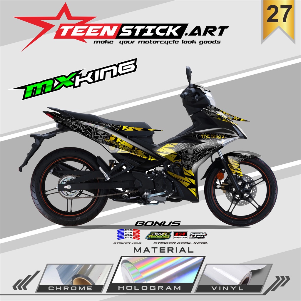 STRIPING MX KING - STRIPING HOLOGRAM YAMAHA MX KING 2015-2022 SUPERMOTO