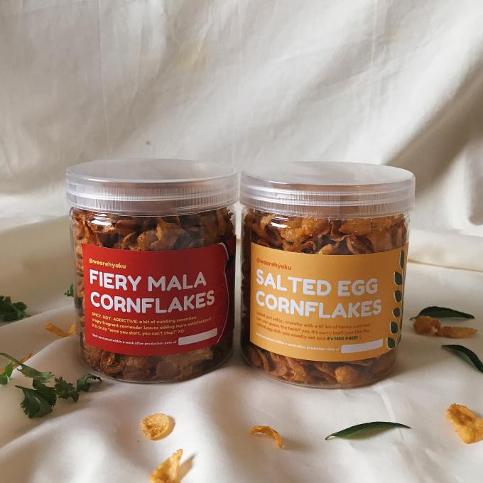 

Ready Stok Munchers Promo!! (Salted Egg + Mala Cornflakes - Each 150G)
