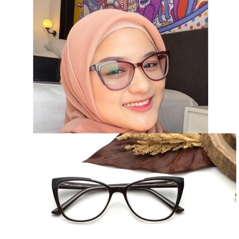 FRAME KACAMATA MINUS FRAME YUUTOO 7006 FREE LENSA ANTI RADIASI | KACAMATA WANITA ANTI UV