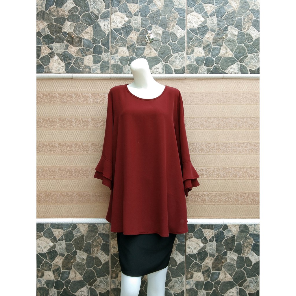 JULY 2022 Blouse Wanita Big Size 2L 3L 4L 5L Warna JULY 2022 Blouse Wanita Big Size 2L 3L 4L 5L Warna