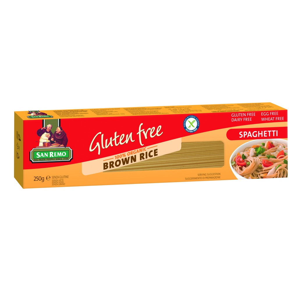 

San Remo Gluten Free BROWN RICE SPAGHETTI 250 Gr