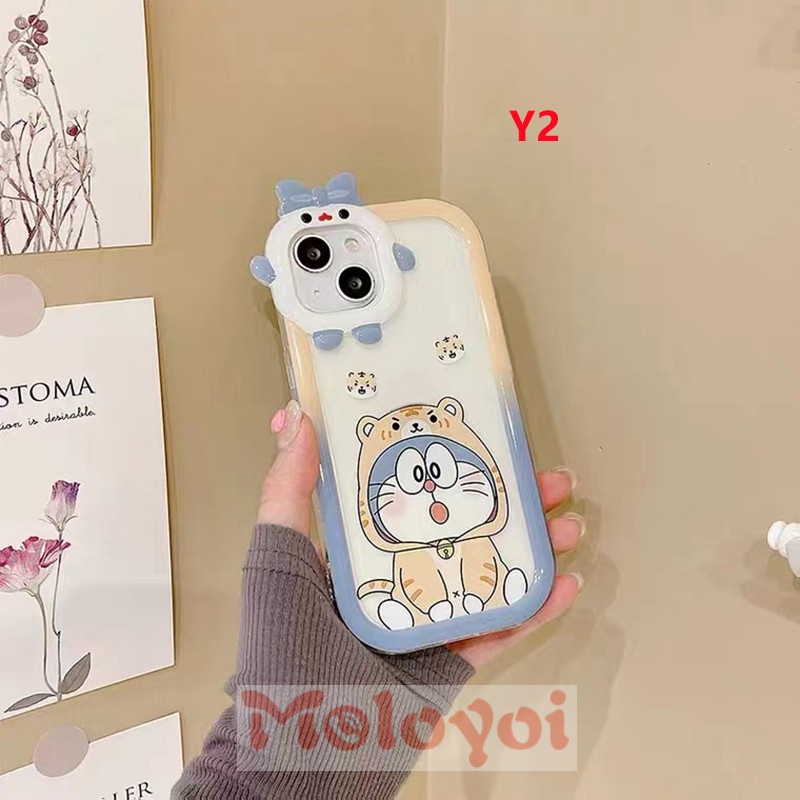 Soft Case TPU Motif Kartun Animasi Doraemon 3D Untuk IPhone XR 7 8 14 Plus 11 13 12 14 Pro MAX X 6 6S Plus XS MAX SE 2020