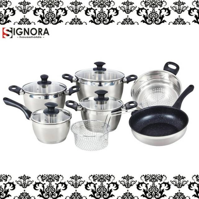 Panci Vienna Stainless Set Berhadiah Langsung / Signora Panci Stiainless