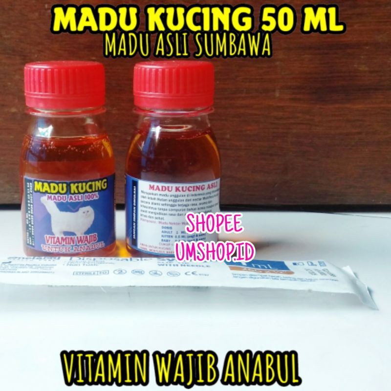 Vitamin Kucing Daya Tahan Tubuh Nafsu Makan Madu Kucing Madu Imunitas Cat