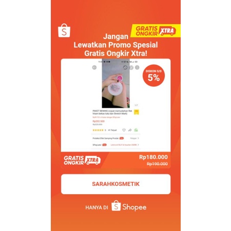 (PROMO BARU) PAKET BENING (khusus untuk kulit yang susah putih, kulit badak, Stretch Mark, bekas luk